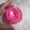 Pink Rosa Klammer Stoffblume Haarblüte Perle Jolie