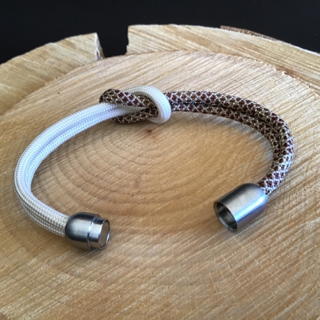 Knotenarmband Paracord mit Edelstahlmagnetverschluß