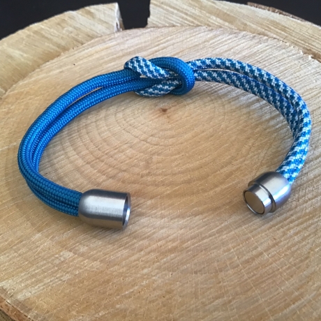 Knotenarmband Paracord mit Edelstahlmagnetverschluß