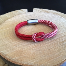 Knotenarmband Paracord mit Edelstahlmagnetverschluß