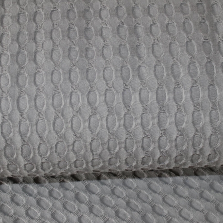 Waffelstoff BIG Waffel grau Baumwolle Waffelpique Piqué