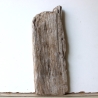 Treibholz Schwemmholz Driftwood 1 flache Skulptur  35 cm 