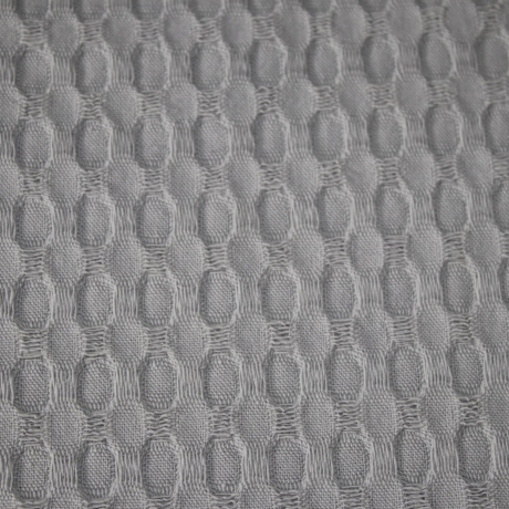 Waffelstoff BIG Waffel grau Baumwolle Waffelpique Piqué