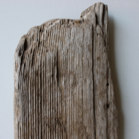 Treibholz Schwemmholz Driftwood 1 flache Skulptur  35 cm 