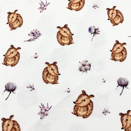 Jersey Stoff Tiere | Meterware | Baumwolljersey|Kinderstoffe