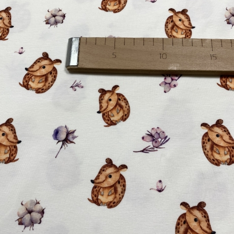 Jersey Stoff Tiere | Meterware | Baumwolljersey|Kinderstoffe