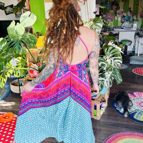 Spucktuchkleid aus Bio Musselin Einheitsgröße S-L