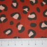 beschichtete Baumwolle Leo terracotta rot Leomuster Poppy Fabrics