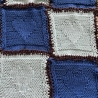 Bunte gestrickte Kniedecke- Kinderdecke mit Herzen - 18 -
