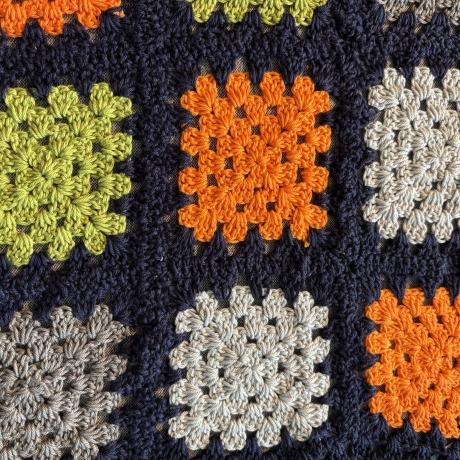 Gehäkelte Granny Square Kniedecke- Kinderdecke - 14 -