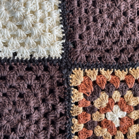 Gehäkelte Granny Square Kniedecke- Kinderdecke -8 -