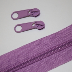 Reißverschluss lila flieder & Zipper 5 mm Schiene Endlos-Ware