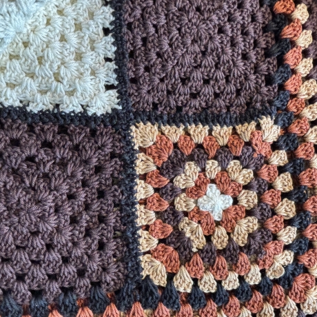 Gehäkelte Granny Square Kniedecke- Kinderdecke -8 -