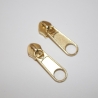 10x Zipper gold Schieber 5 mm Schiene Endlos-Reißverschluss