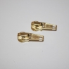 Zipper gold Schieber Autolock 5mm Reißverschluss ab 2 Stück