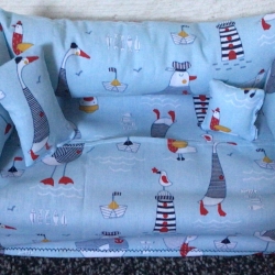 Deko-Sofa KosmetikboxSofa TaschentücherboxSofa - Enten hellblau