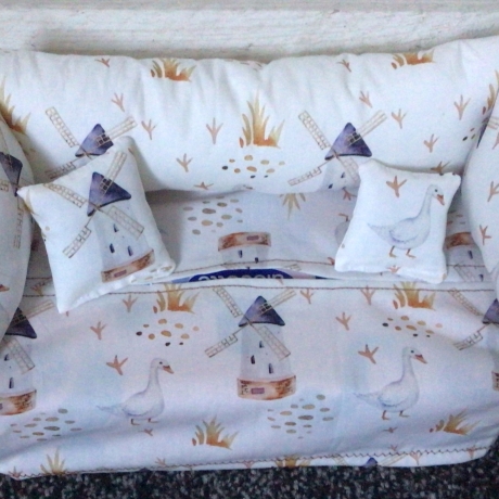 Deko-Sofa KosmetikboxSofa TaschentücherboxSofa - Gänse + Mühlen
