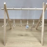 Spielbogen Anhänger Baby Set 4 Stück Mobile Wal Schildkröte Holz