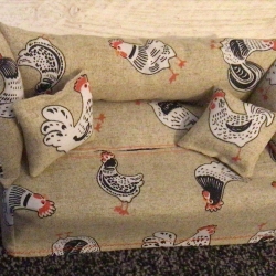 Deko-Sofa KosmetikboxSofa TaschentücherboxSofa - Hähne 