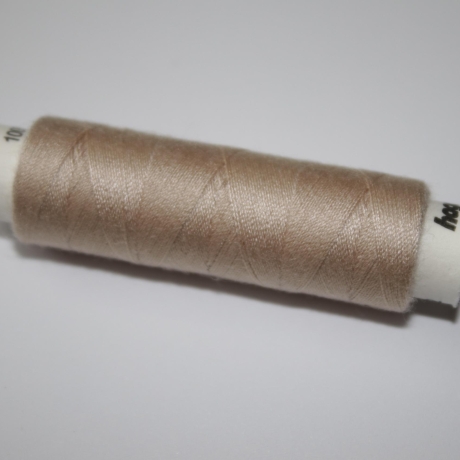 2x Nähgarn camel beige chamomille 100 m - Polyester Garn