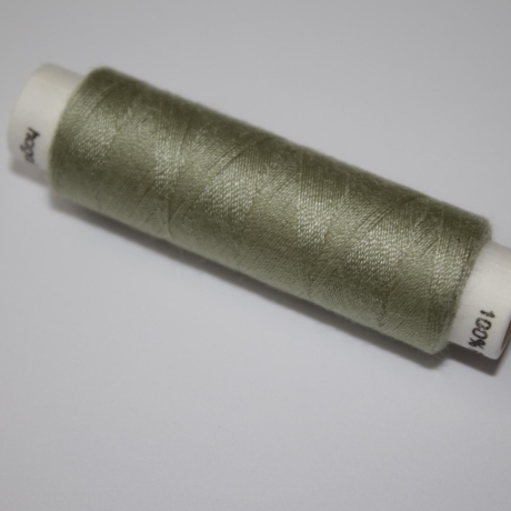 2x Nähgarn khaki - hell moss grün 100 m - Polyester Garn