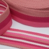 Gurtband 40 mm Streifen ROSA rosa gestreift