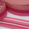 Gurtband 40 mm Streifen pink rosa gestreift