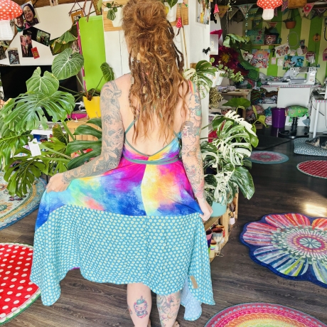 Spucktuchkleid aus Bio Musselin Einheitsgröße S-L