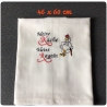 Geschirrtuch mit Spruch Geschenk Einzigartig - „meine Küche…“
