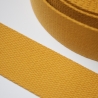 Gurtband Baumwolle 40 mm senfgelb gelb mustard Baumwoll-Gurtband