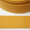 Gurtband Baumwolle 40 mm senfgelb gelb mustard Baumwoll-Gurtband
