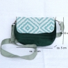 kleine Umhängetasche Damen/grüne Cord Tasche/Clutch/Handtasche