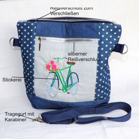 Umhängetasche(crossover bag/Handtasche/Schultertasche/Fahrrad