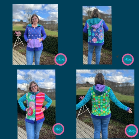 Schnittmuster Wendesweatshirtjacke Ladybird 