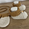 Gestrickte Baby-Handschuhe und passende Schuhe / Söckchen