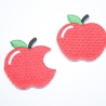Aufbügel-Motiv Äpfel rot 2 Stück Apfel Bügelmotiv Applikation RE