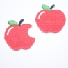 Aufbügel-Motiv Äpfel rot 2 Stück Apfel Bügelmotiv Applikation RE