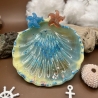 Seifenschale Muschel Handmade mit Glitzer – Maritime Bad  Deko
