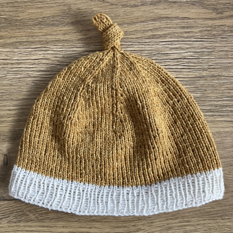 Handgestrickte Babymütze, passend ca 36-42cm Kopfumfang
