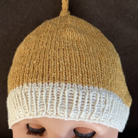 Handgestrickte Babymütze, passend ca 36-42cm Kopfumfang