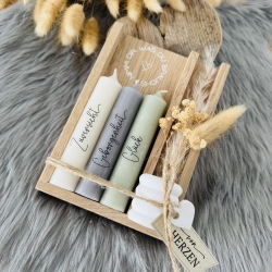 Kerzenset Genesung, gute Wünsche, versch. Begriffe zur Auswahl