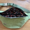Bauchtasche,Hüfttasche aus Cordstoffen Innenfach mit RV, 6 Farben
