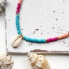 Muschel • Halskette Perlen | Halsschmuck | Kette | Kauri | Boho