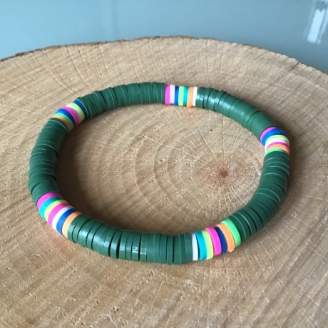 „Grün ist die Hoffnung“ Schickes Katsukiperlen-Armband