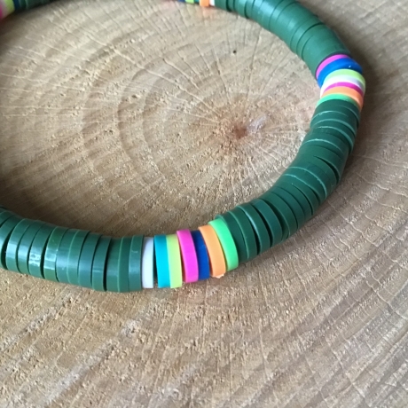 „Grün ist die Hoffnung“ Schickes Katsukiperlen-Armband