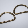2x D-Ring 30 mm altmessing 2 Stück 3mm Stärke