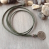Kette mit altem 50-Pfennig-Stück  von 1975 / Jubiläum / Vintage