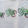 Erdbeeren Stickdatei Solo Schild und Mugrug mit Text oder Blanko
