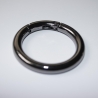 Rundkarabiner gunmetall schwarz-silber 44 mm / 32 mm Prym Ring