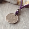 Kette mit altem 50-Pfennig-Stück  von 1975 / Jubiläum / Vintage